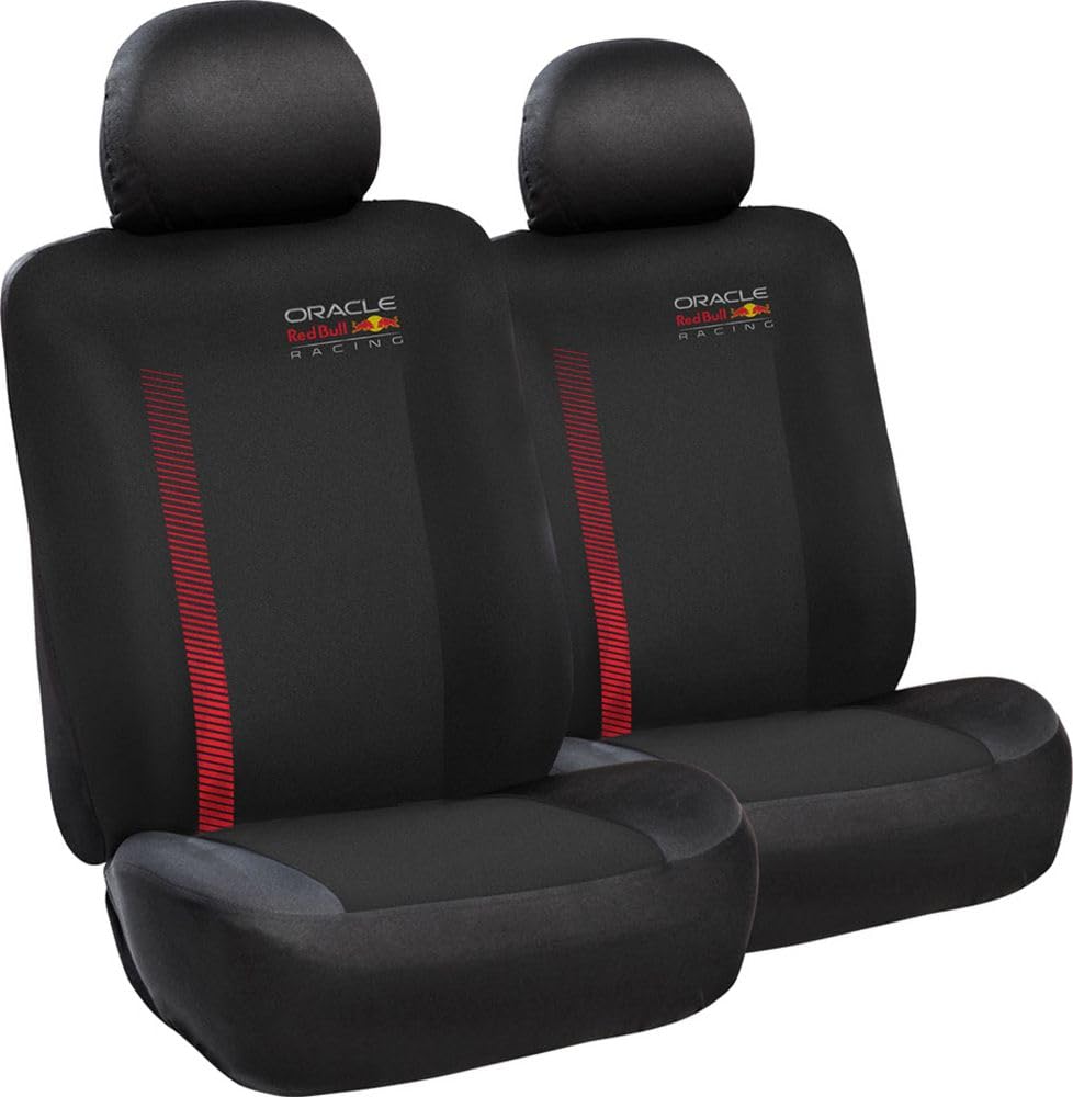 RED BULL Racing Ensemble 6 Housses Siège Auto Powerbar Noir Rouge