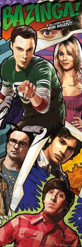Empire 608.420 The Big Bang Theory - Comic - Serie Film Slimposter Cinema TV Movie, 30.5 x 91.5 cm