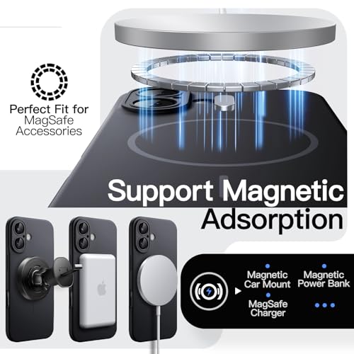 Image of JETech Magnetic Slim Case for iPhone 16, Black