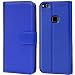 Produktbild Conie Handyhülle für Huawei P10 Lite Hülle, Premium PU Leder Flip Case Booklet Cover Weiches Innenfutter für P10 Lite Tasche, Blau