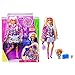 Barbie - Extra Bambola con 2 Lunghi Codini Biondi con Cucciolo e Tanti Accessori, Giocattolo per Bambini 3+Anni, GYJ77