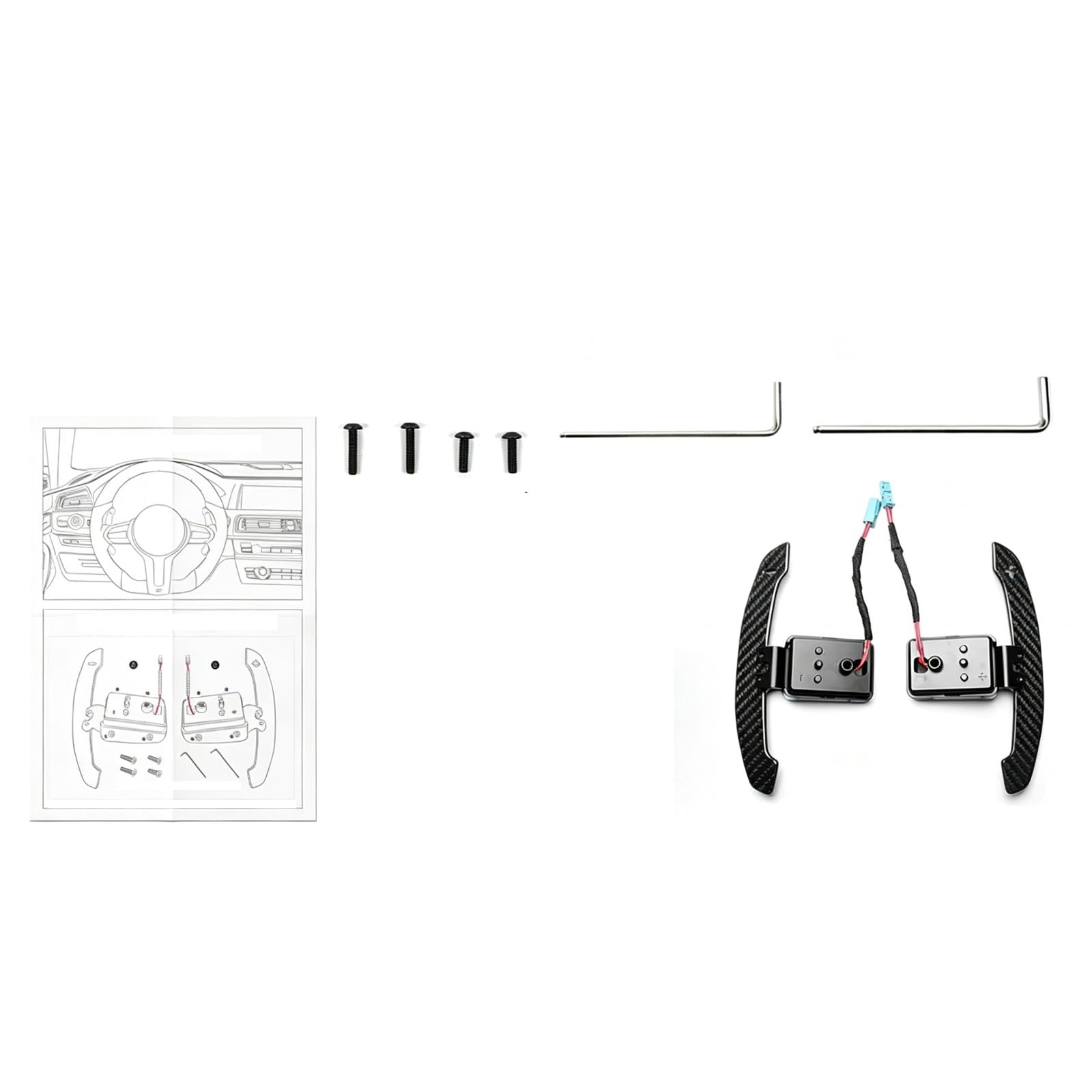 Volante per Auto Paddle Compatibile Con Toyota Per A90 Per Supra MK5 Parti Di Ricambio Al Volante Magnetico In Fibra Di Carbonio Per Lucido