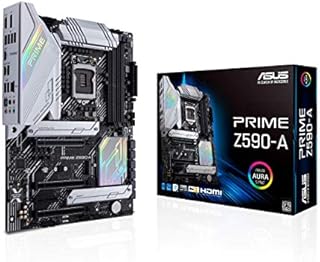 ASUS Prime Z590-A LGA 1200 (Intel®11th/10th Gen) ATX Motherboard (14+2 DrMOS Power Stages,3X M.2, Intel® 2.5 Gb LAN, USB 3.2 Front Panel Type-C, Thunderbolt™ 4, Aura Sync RGB Lighting)