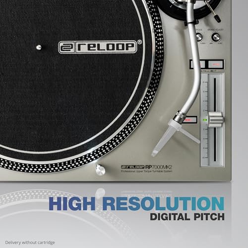 Image of Reloop RP-7000 MK2 Professional Upper Torque Turntable System, Silver