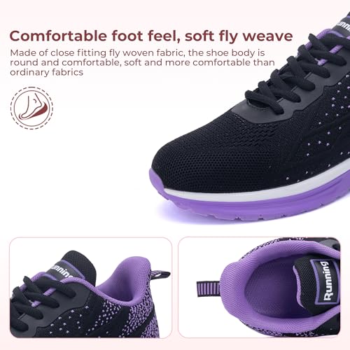 Image of Womens Slip On Tennis Sneakers Walking Running Shoes Easy to Wear