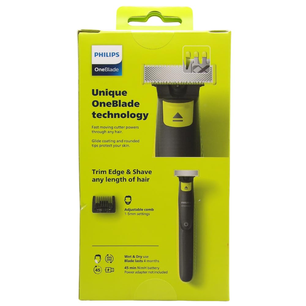 RASOIO PER LA BARBA, Rade, Regola e Rifinisce la Barba di Qualsiasi Lunghezza QP2724/20.