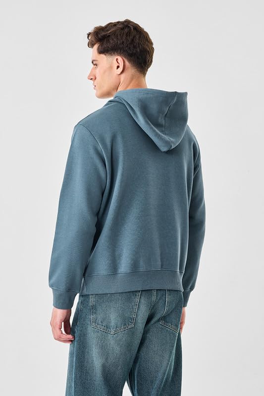 Image of SNITCH Men Casual Hoodie| Oversized Fit Hooded Neckline with Graphic Print & Long Sleeve| Soft Cotton-Polyester Blend for Daily Winter Wear & Streetwear
