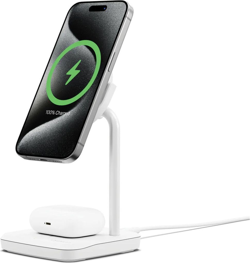 Dimensions of the Cygnett ChargeBase 2-in-1 Magnetic Wireless Charging Stand