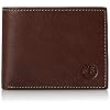Timberland Men’s Blix Slimfold Leather Wallet, Brown, One Size