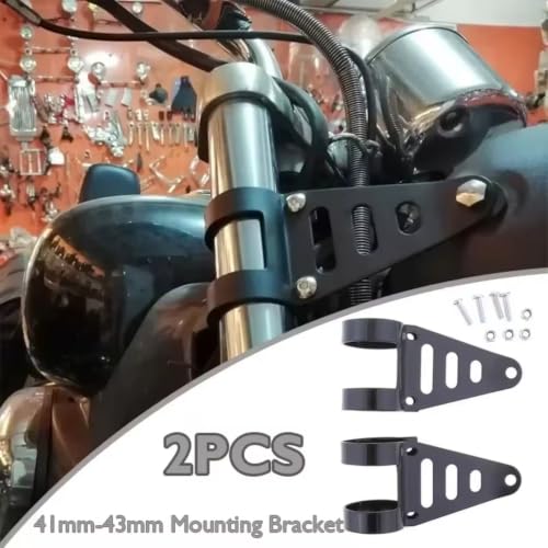 Soportes para faros de motocicleta 41-43mm par universal 6
