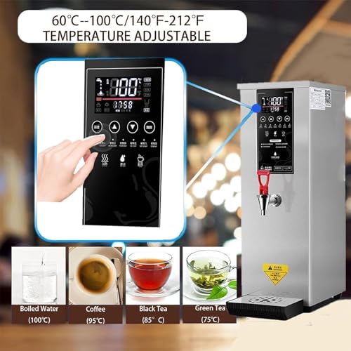 25L Electric Hot Water Dispenser, 2500W Catering Urn, Adjustable Temperature, Fast Brewing 60L/H for Coffee, Tea, Milk, Commercial Use, Efficient Hot Drinks Solution
