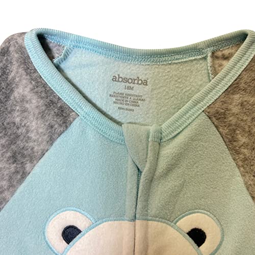 Babys and Toddlers Cozy Fleece Non-Slip Footed, Zip-Front, Blanket Sleepers for Sleep and Play - Pack of 24