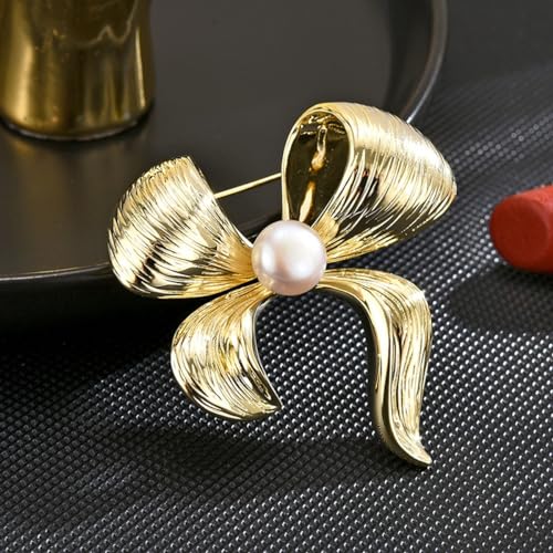 Broche pour femmes nœud en perles pour fixer élégamment vos pulls amples - 2