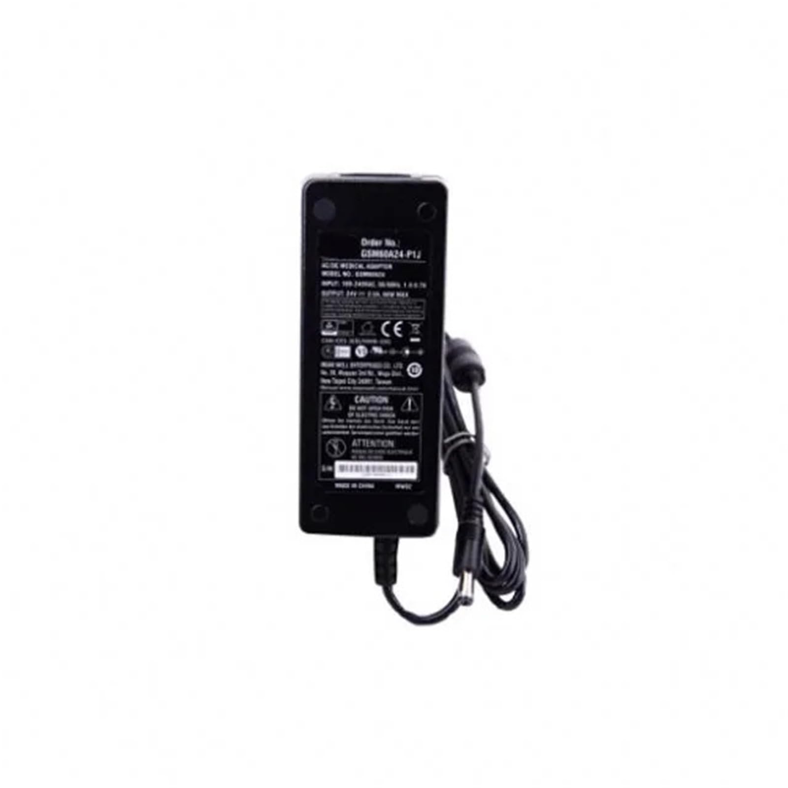 1 sztuk GSM60A Seria DC5V 12V 24V 48V 60W AC-DC niezawodny zielony adapter medyczny do mobilnej klinicznej stacji roboczej/irygator oral(GSM60A15-P1J)