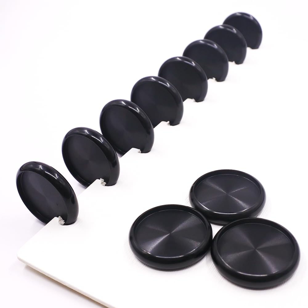 11 x Metall-Discbound Erweiterungsscheiben, 3,8 cm, schwarz
