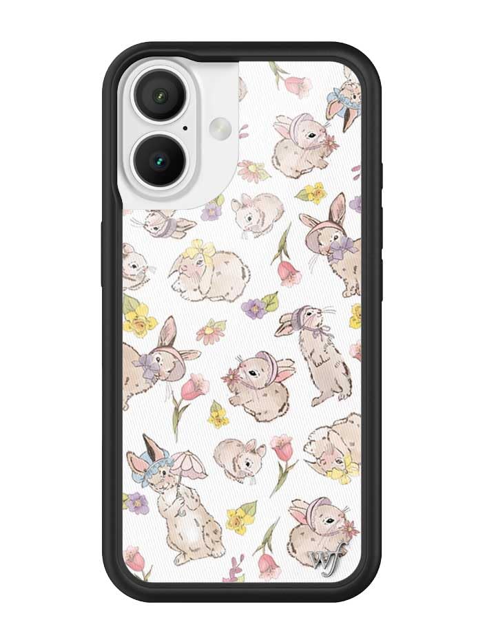 Image of Wildflower Cases - Compatible with iPhone 16 | Protective Bumper, 6.5ft Drop Test Certified, Women Owned Small Business | Bunnies in Bonnets