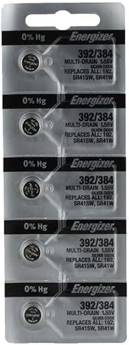 Energizer Batería de óxido de plata 392/384: tarjeta de 5