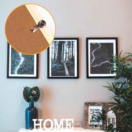 Image of OPASYO Metal Picture Frames Turn Button Fasteners,120 PCS Picture Framing Supplies with 120Pieces Screws,Picture Frame Backing Clips for Hold Photo Picture Poster Painting in Frame Picture (Copper)