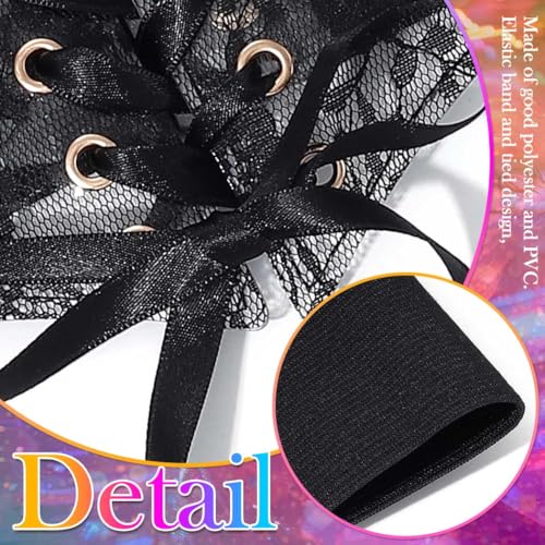 Nicute Wide Corset Dress Belt Women Elastic Lace Waist Belt Tied Waspie Waist Cinch for Women4