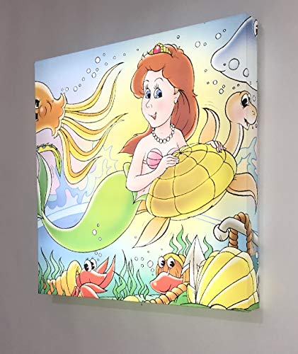 Tableau LED La Sirène CCRETROILUMINADOS d'exception en 80x80 - 2