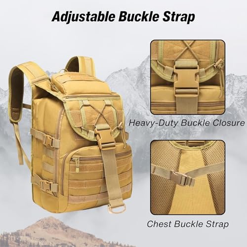 Image of KARRIER Denim Travel Backpack | Multipurpose Duffle, Trekking, Camping, Cycling, Tourist & Tactical Rucksack for Men & Women