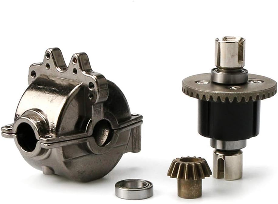 DollaTek W-ltoys Upgrade Front & Back Metal Gear Box Shell 1/18 A949 A959 A969 A979 RC Car Part Titanium Gearbox Housing + Differential