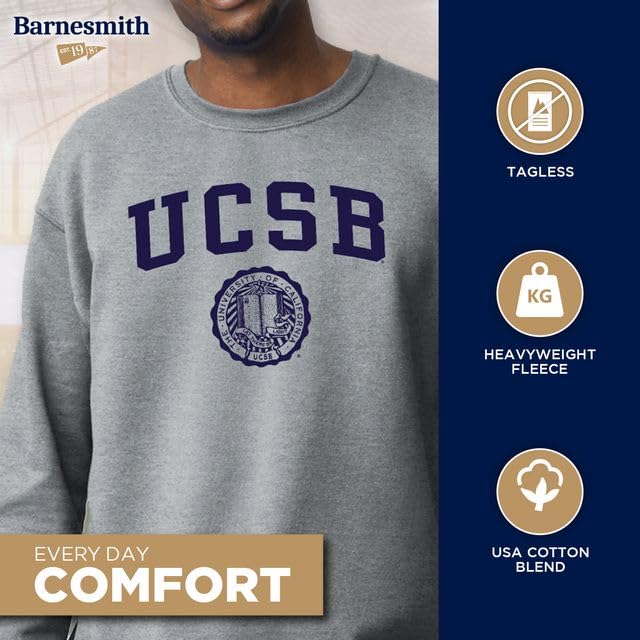 Image of Ivysport Crewneck Sweatshirt for College, Heritage Logo, Color, Adult Unisex