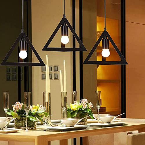 Candelera del alero de la cocina en formato triangular colgante para iluminar barras y mesas 5