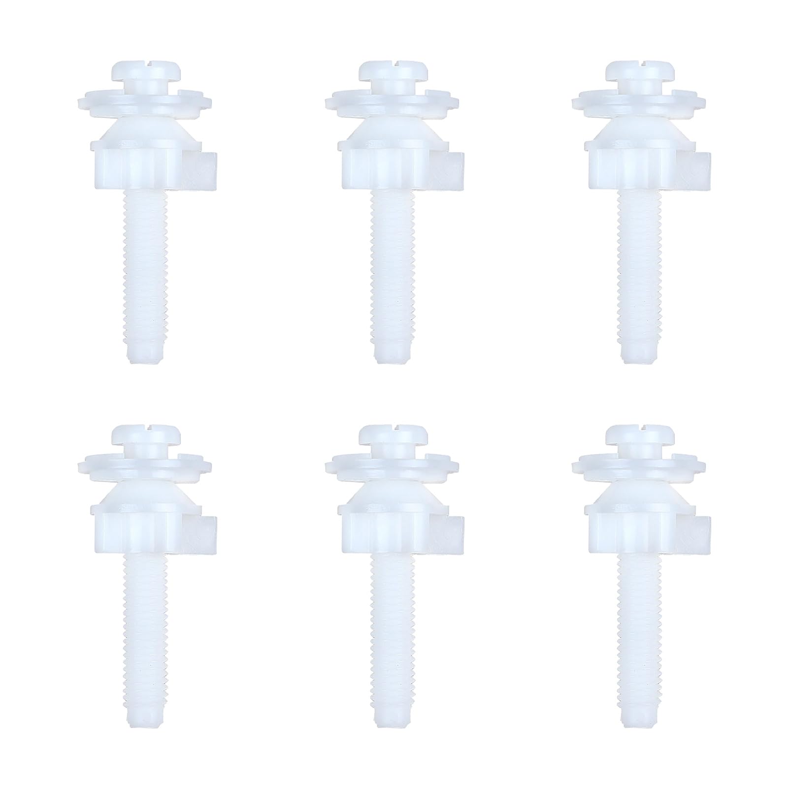 Toilet Seat Mounting Bolts Heavy Duty Bathroom Hardware Toilet Seat Fasteners Set Prevents Wobbling for Home Mounting Bolts