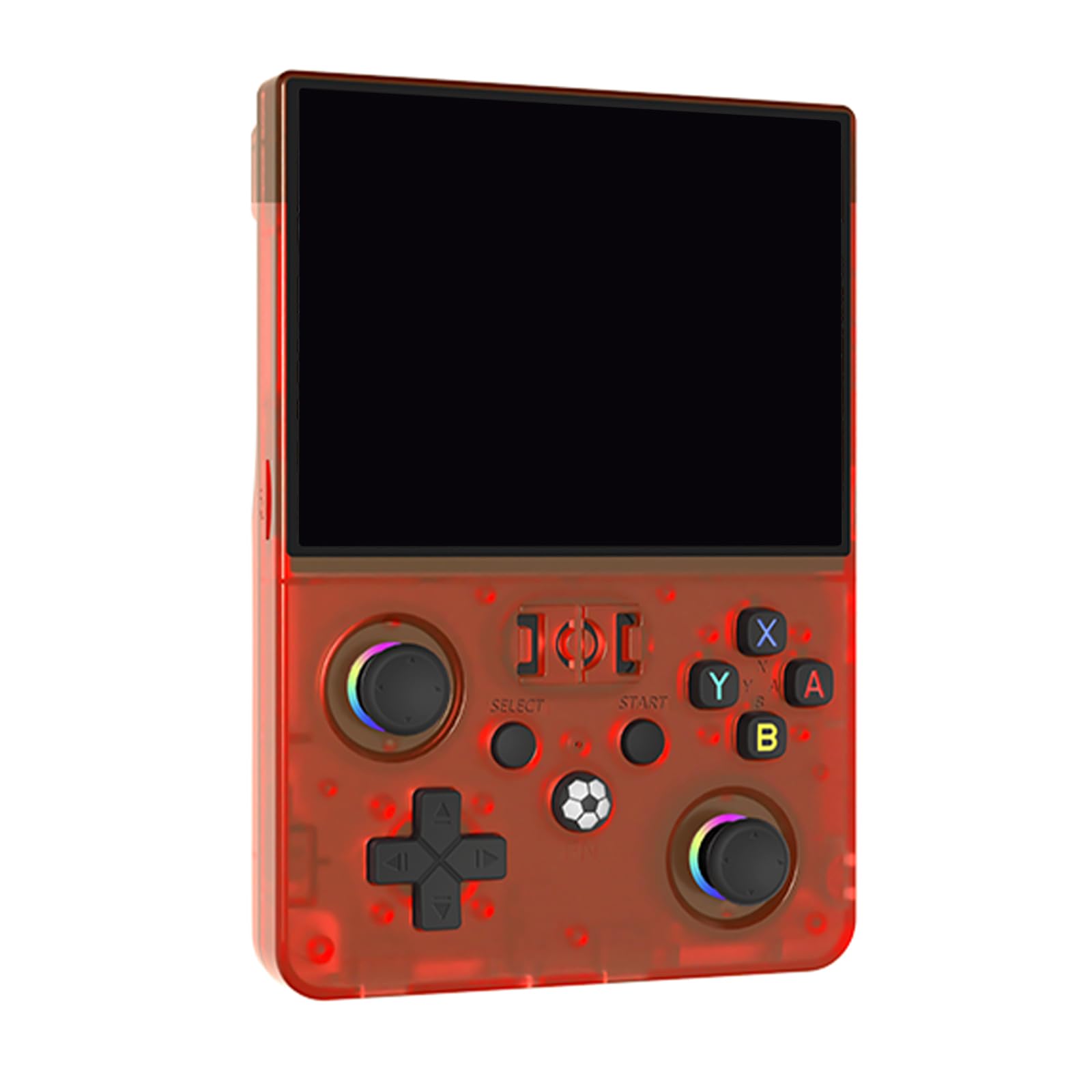 Consola de juegos portátil de 4,5 pulgadas, pantalla de 64 GB, color rojo translúcido | Consola de juegos portátil para entretenimiento, deportes y juegos de viaje, con ampliación de memoria