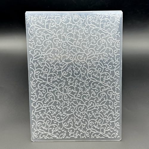 3D Plastic Embossing Folder Template Dream Grass Pattern Texture 5x7 Inch for Card Making DIY Scrapbooking Paper Crafting Handmade Crafts Scrapbooking Arts Supplies Scrapbook Decor