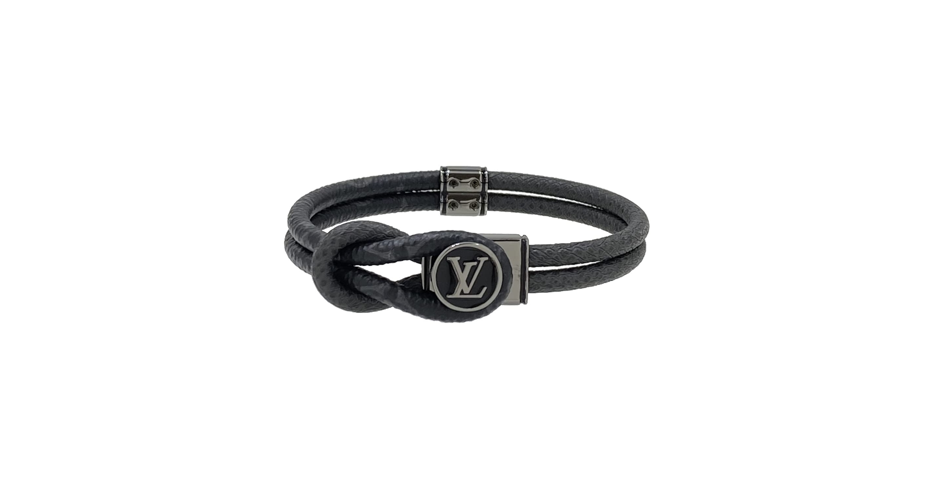【美品】ルイヴィトン ブレスレット モノグラム エクリプス ブラック LOUIS VUITTON - LOUIS VUITTON ルイヴィトン ブレスレット