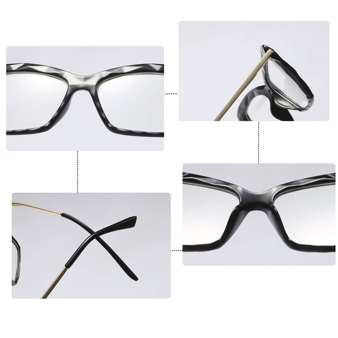 Blaulichtfilter Lesebrille für Damen und Herren Lightweight (Rosa, 1.25, x)