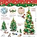 Advent Calendar 2025 Adult Kids Girls Boys Teens Women Men Christmas Tree Building Set,24 Boxes 1100+ Pcs Christmas Countdown Calendar Building Blocks with LED Light stocking stuffers for kids