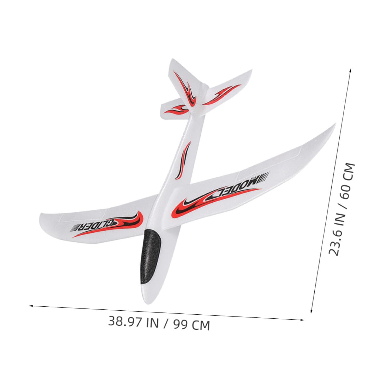 PATKAW Avión Lanzable de Espuma Epp 99cm 2 Piezas para Niños