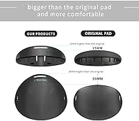 Vista 4 de Globular Cluster Comfortable Kit Compatible with Meta Quest Pro-Soft and Bigger Forehead Pads and Rear Pads with Top Strap Added