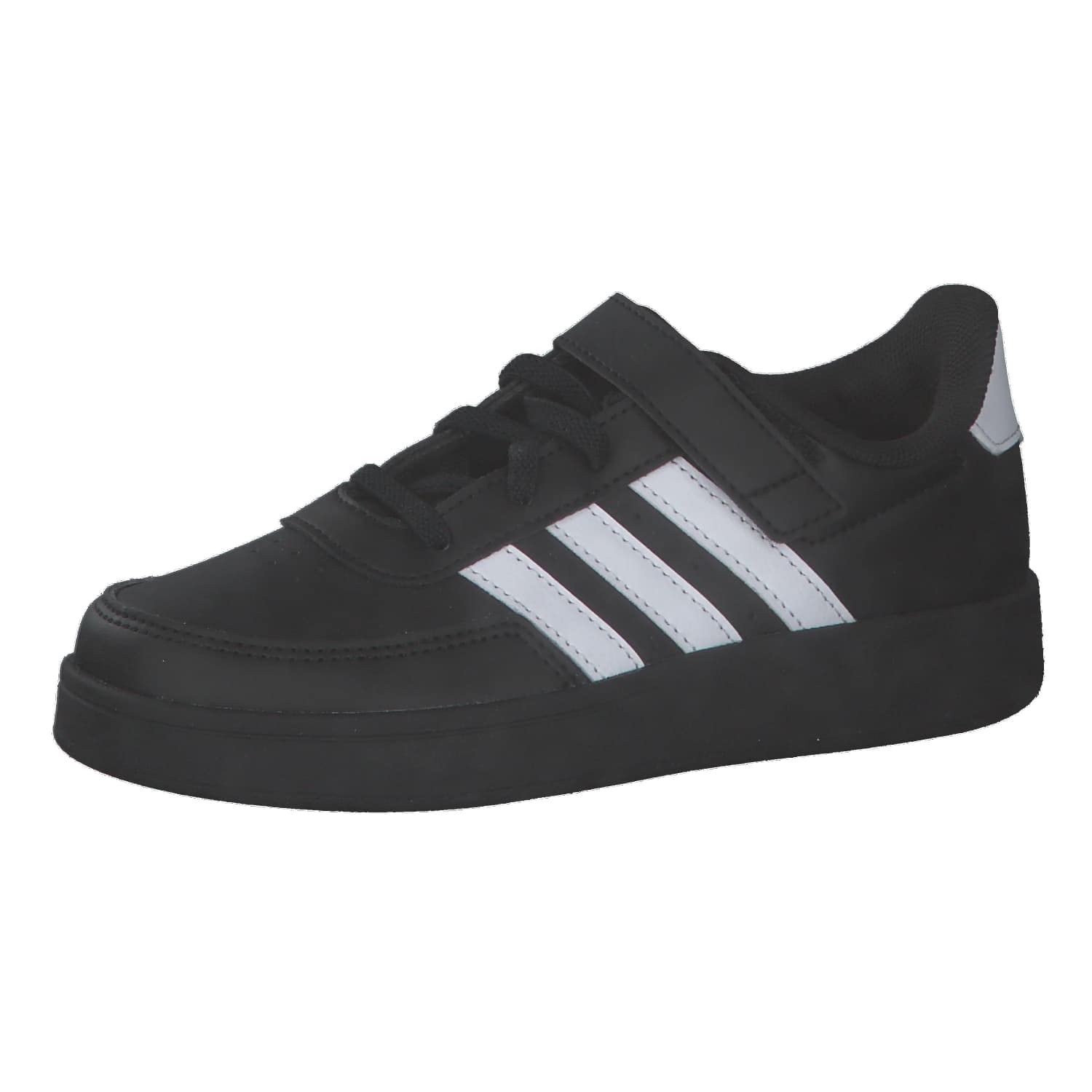 adidas Unisex niños Breaknet Lifestyle Court Elastic Lace and Top Strap Shoes, core black/Cloud white/Cloud white, 38 EU