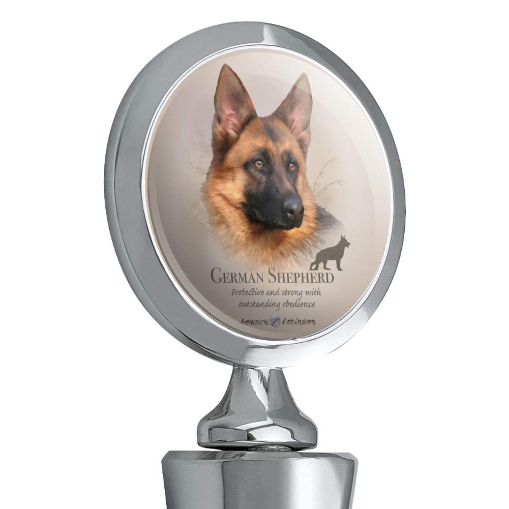 German Shepherd Dog Breed Wine Bottle Stopper