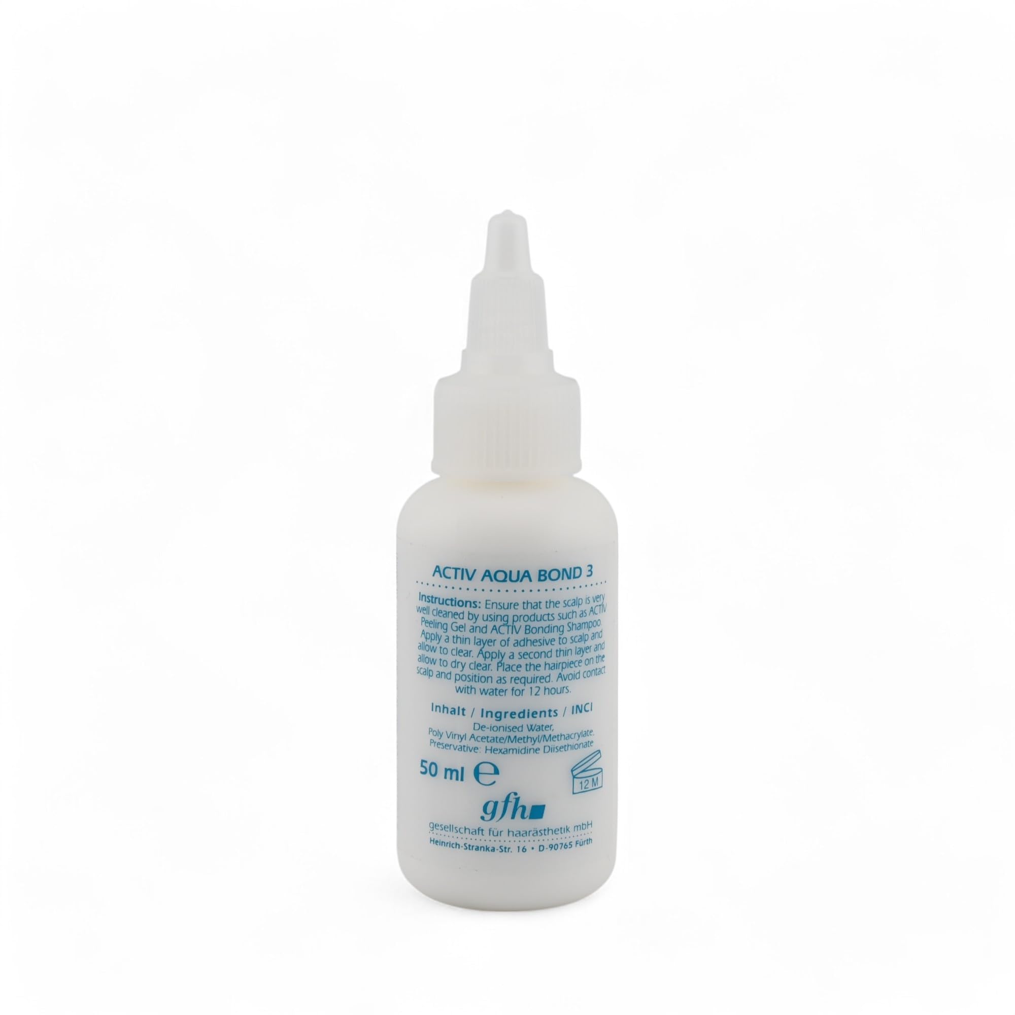 Aqua Bond 3-50 ml per fissaggio permanente di toupets parrucche