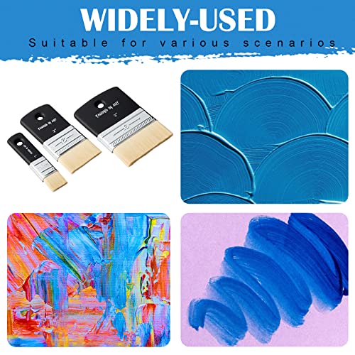 image for Falling in Art Flat Paddle Paint Brush, Scale Brush for Oil and Acryli