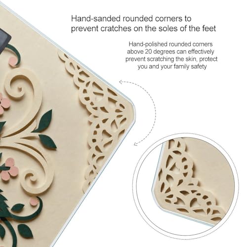 Báscula de baño digital con diseño Vintage Floral miniatura 4