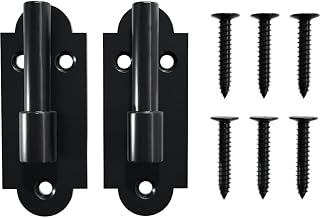 SteelTek Pintel on Plate with 1/2" Offset (Sold as Pair), 304 Stainless Steel, Powder Coated Black