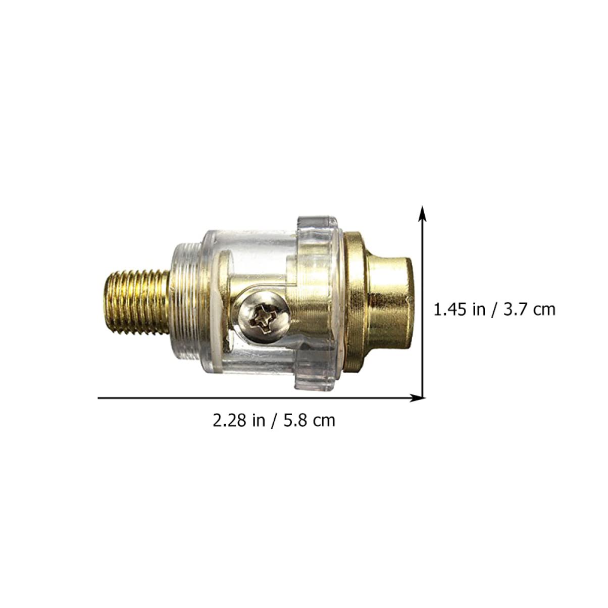 6pcs to Line Practical Access FRL Mini in- Lubricator Applications Compressor System Inch Oiler Air in in-line for Bsp Automatic Female Great Male Pneumatic/Tool