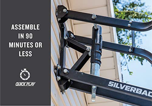 Silverback Nxt 54" Wall Mounted Adjustable-Height Basketball Hoop With Quickplay Design #TOP3