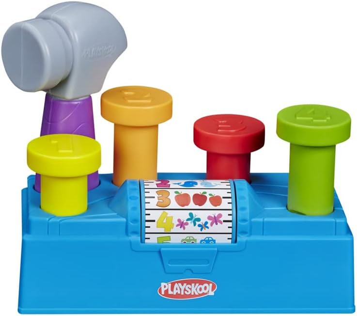 Tap 'n Spin Tool Bench Activity Toy Toolbox with Hammer for Toddlers 12 Months and Up Amazon Exclusive