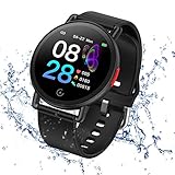 pulsometro compatible iphone ♥ 【Monitor de FRENCIA CARDIACO Y PRESIÓN ARTERÍAL Y TRACKER DE SOM】 Monitor de frecuencia cardíaca automáticamente en tiempo real y sigue los cambios de tu frecuencia cardíaca. Supervisa y registra el estado de diversos indicadores físicos en cualquier momento y planifica razonablemente el tiempo y el volumen del ejercicio. Y proporciona un análisis completo de la calidad de tu sueño para ayudarte a adoptar un estilo de vida más saludable.