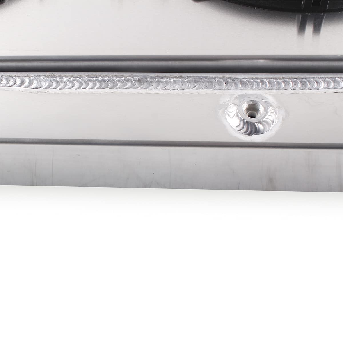 LUXERAD 3 Rows Core Performance Aluminum Cooling Radiator With Fan Shroud(2X12 Inches Dia.) for 1972-1986 Jeep CJ CJ5 CJ6 CJ7 V8 Conversion Chevy Engine Radiador (GM/Chevy V8 Engine SWAP)