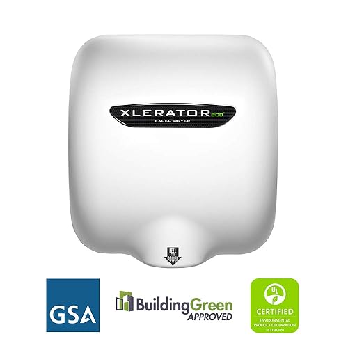 Miniatura 2 de XLERATOReco Secador de manos, Secador Excel, XL-BW-ECO-1.1N Secador de manos comercial de alta velocidad, Cubierta termoestable blanca, Sensor