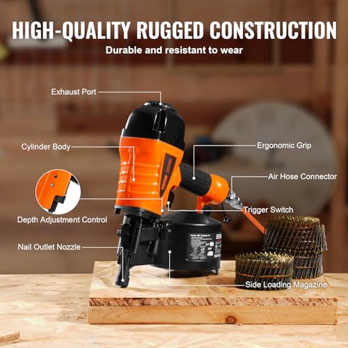 VEVOR CN65 Pneumatic Siding Nailer