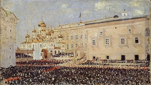 Tableau le couronnement de l'empereur Alexandre III décoration murale 60x90cm